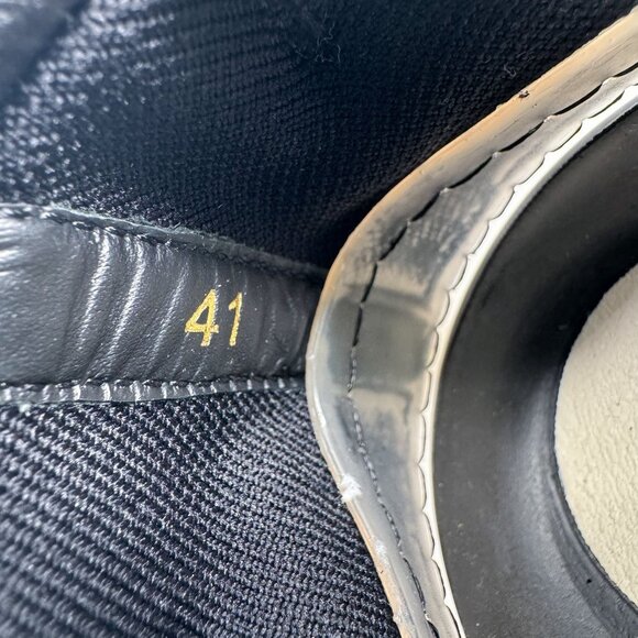 Christian Louboutin Arpoador Black Drawstring Sock Sneakers Size 41 US 11 Women - Picture 15 of 16